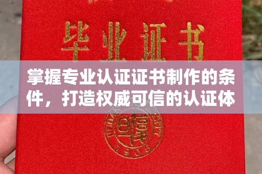 平原掌握专业认证证书制作的条件，打造权威可信的认证体系
