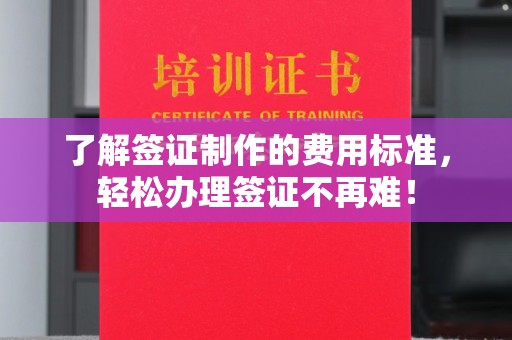 平原了解签证制作的费用标准，轻松办理签证不再难！