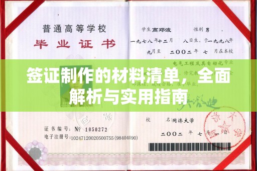 平原签证制作的材料清单，全面解析与实用指南