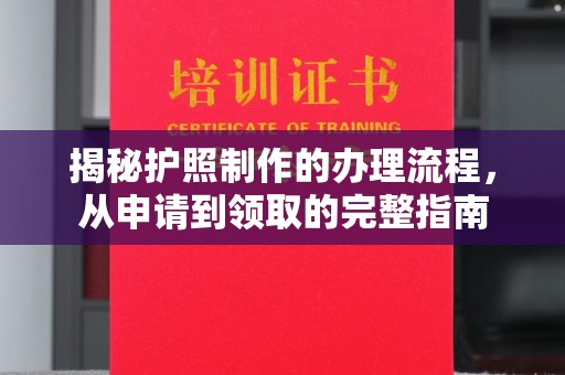 平原揭秘护照制作的办理流程，从申请到领取的完整指南