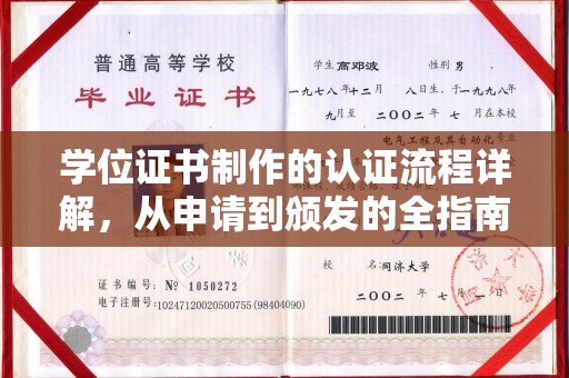 平原学位证书制作的认证流程详解，从申请到颁发的全指南